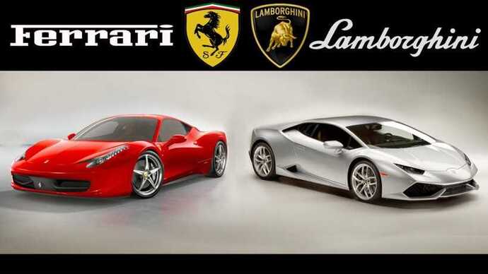 Have you ever in your life ridden in either a Ferrari or a Lamborghini?