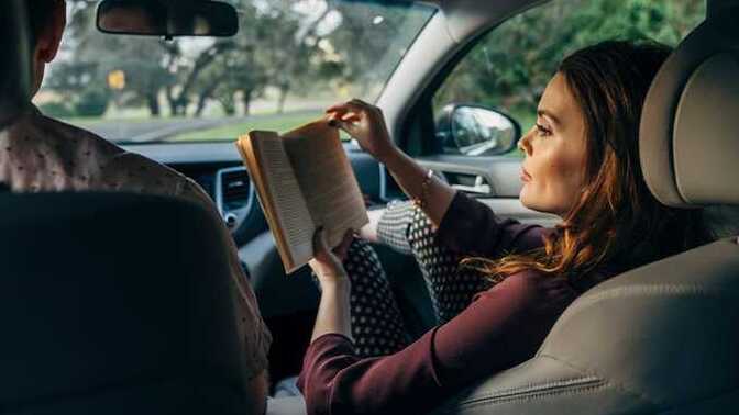 Can you read while riding (not driving) in a car?