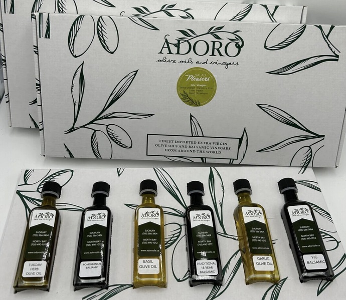I got these two boxes of olive and balsamic vinegars as gifts. Which one looks more appetizing?