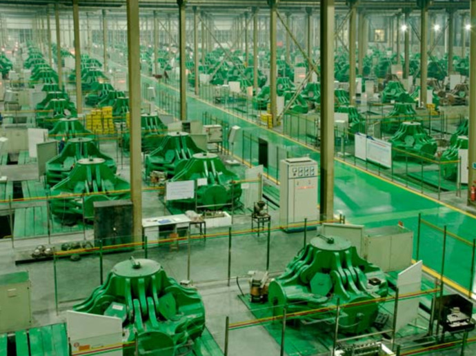 Chinese diamond production facility