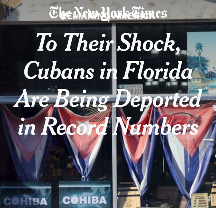 Why are Cubans in Florida (who totally supported Trump) shocked that they are now being deported in record numbers?