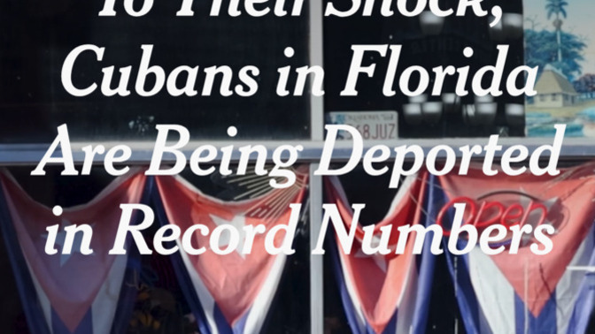 Why are Cubans in Florida (who totally supported Trump) shocked that they are now being deported in record numbers?