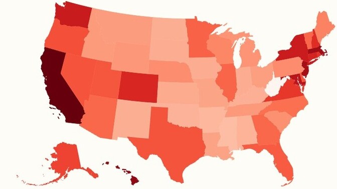 What do you think this shaded US map is actually showing?