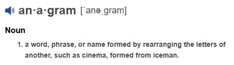 What RELATED ANAGRAMS can you name?