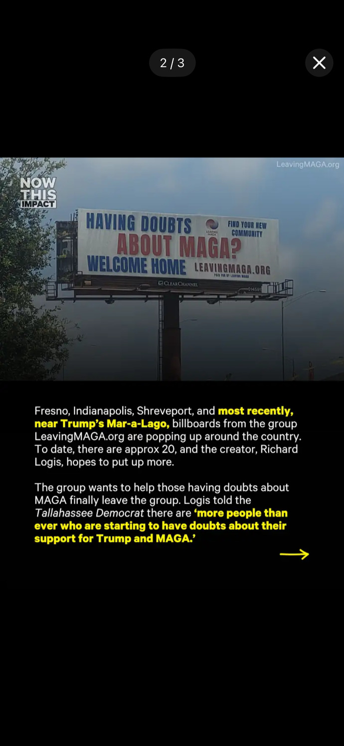 ‘Leaving MAGA’ billboards are popping up all over the country. Could this be a sign the cult is finally dying?