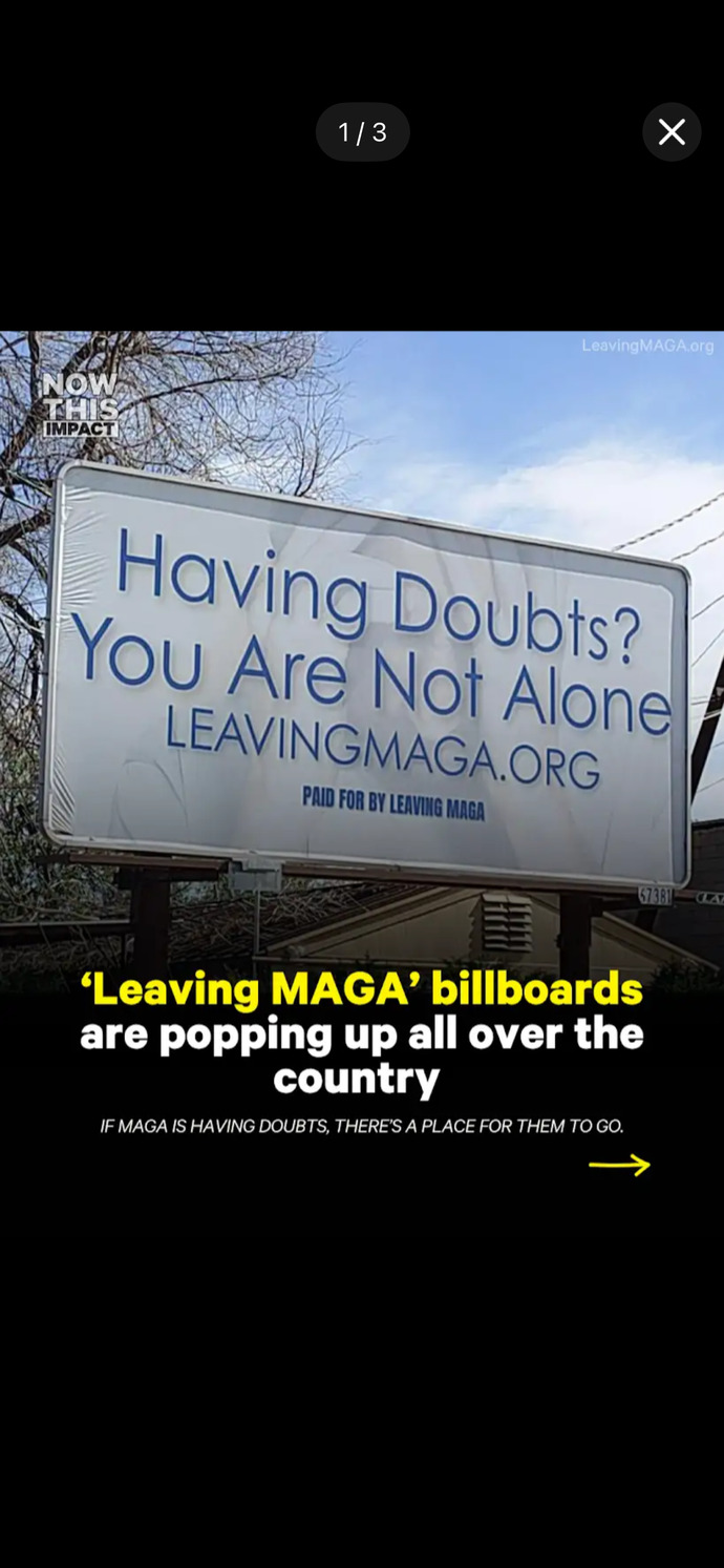 ‘Leaving MAGA’ billboards are popping up all over the country. Could this be a sign the cult is finally dying?