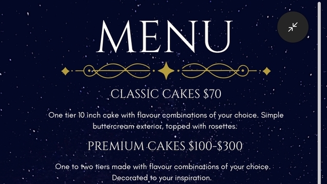 Can you tell me your thoughts on this menu?