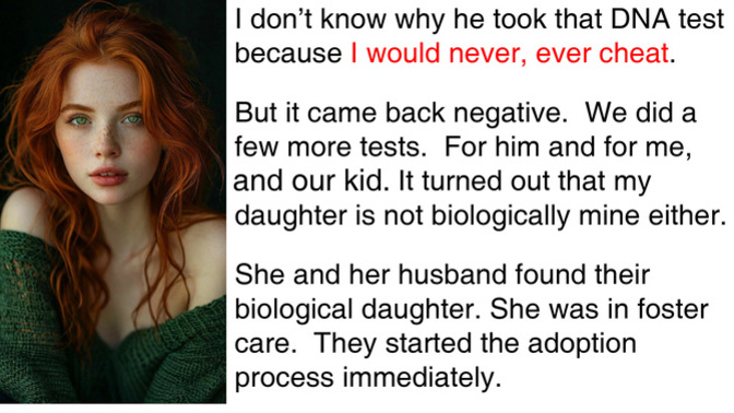 If a wife or partner refuses a DNA test, does that prove she cheated?