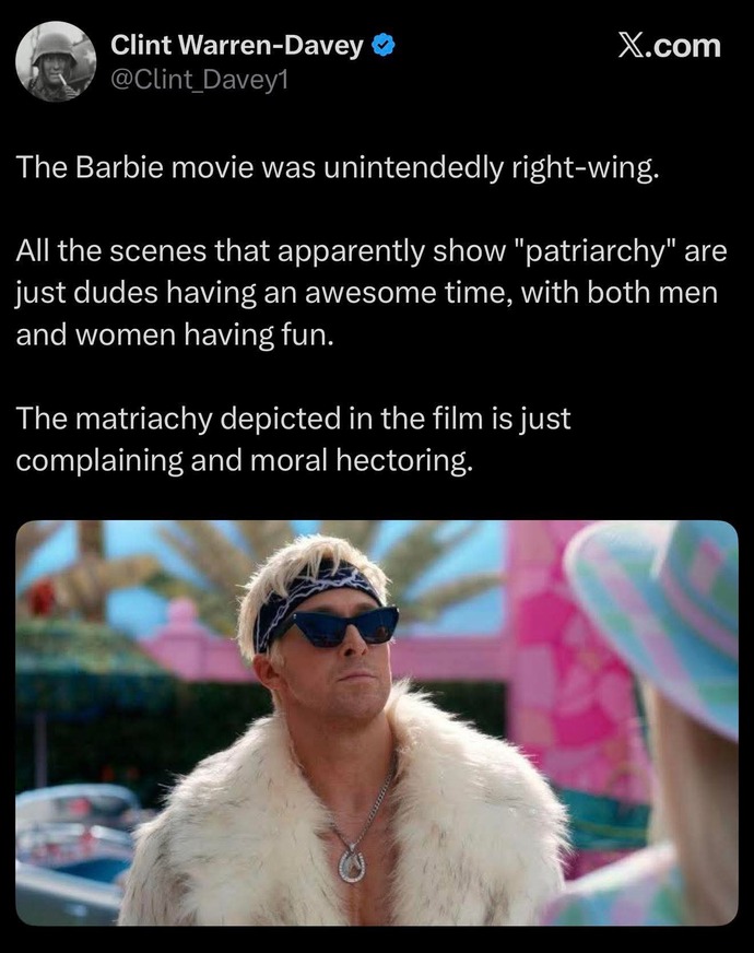 Was the Barbie movie actually an alt-right, anti-woke satire of Ken?