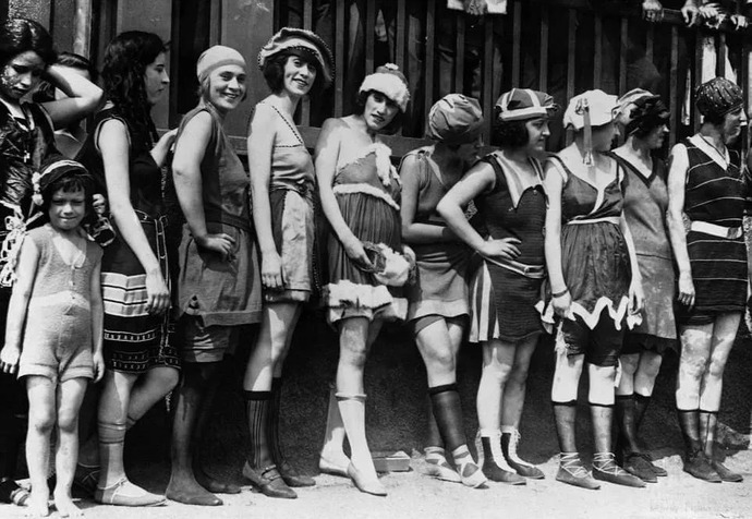 Have modern bathing suits gone backwards in fashion progress?