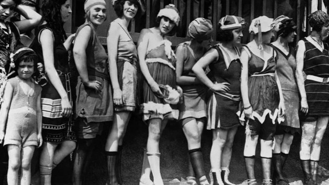 Have modern bathing suits gone backwards in fashion progress?