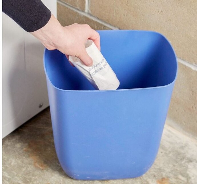 Do you keep extra trash bags in the bottom of the trash bin, making it easier to change bags?