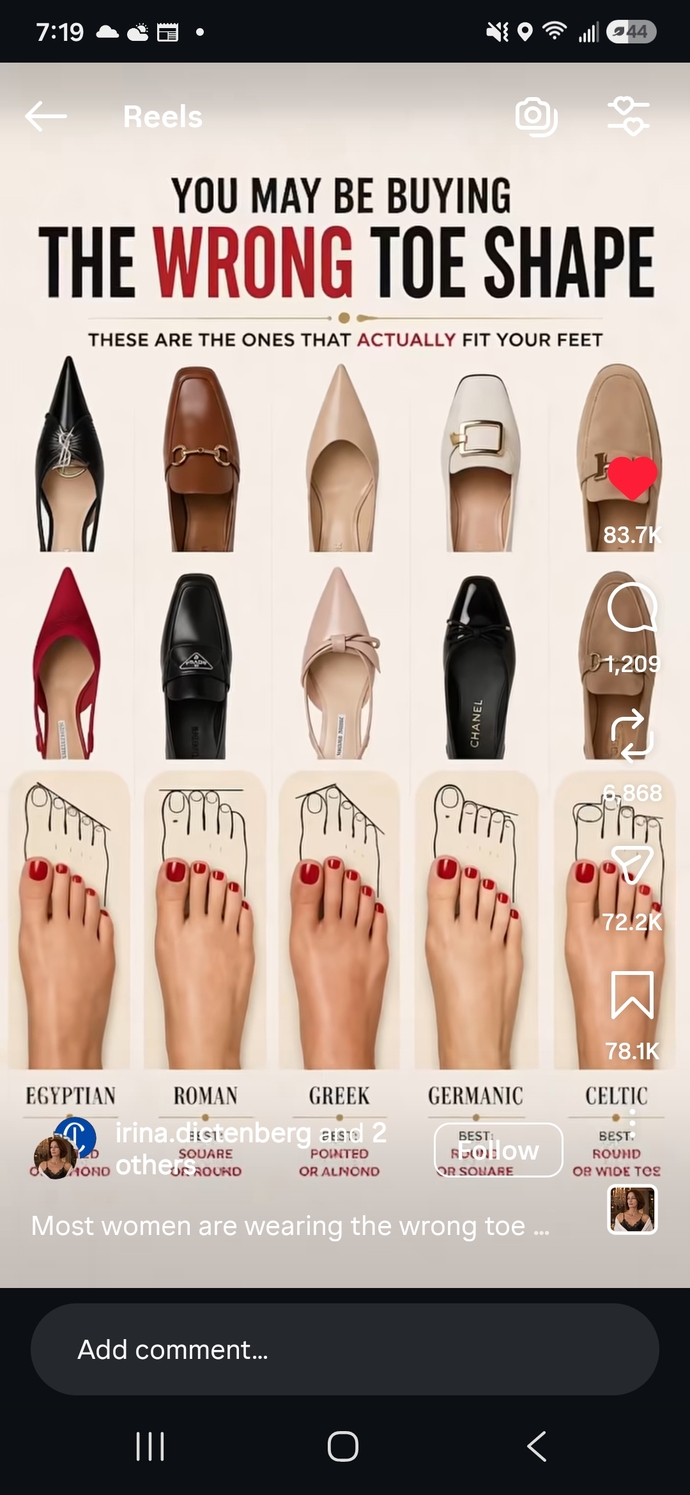 Do you think this shoe chart is accurate? Do you wear the correct shoe for your foot type, or not?