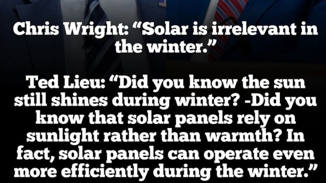 Where does Trump find people like Energy Secretary Chris Wright (total embarrassment)?