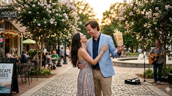 What is the most over-the-top rom-com moment you’ve had in real life?
