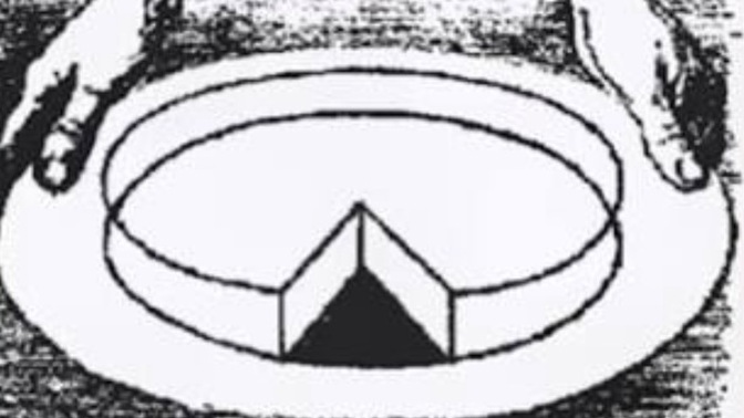 In This Photo Do You See A WHOLE Cake With ONE Slice Missing OR Do You See ONE Slice Of Cake?