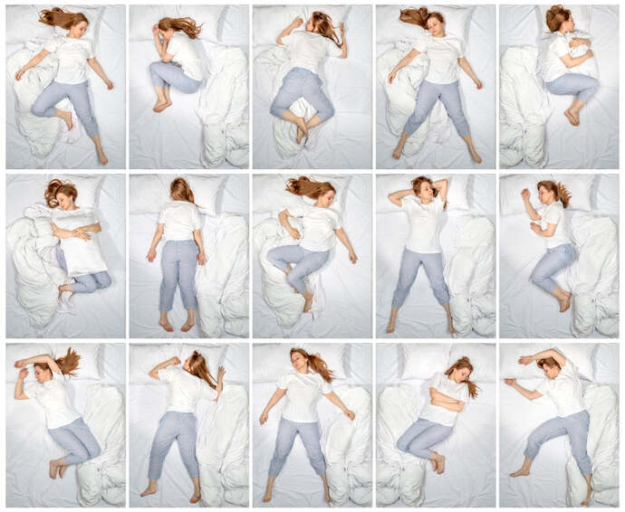 In what position do you usually sleep at night?
