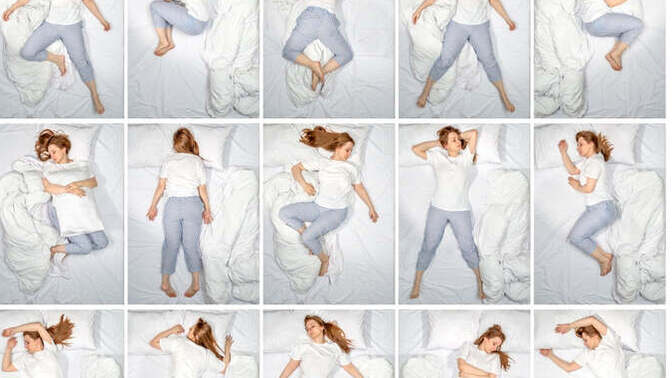 In what position do you usually sleep at night?