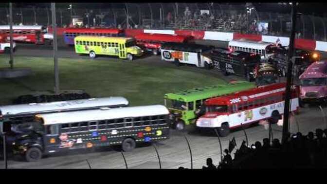 Is this proof that people really race anything, even school buses?