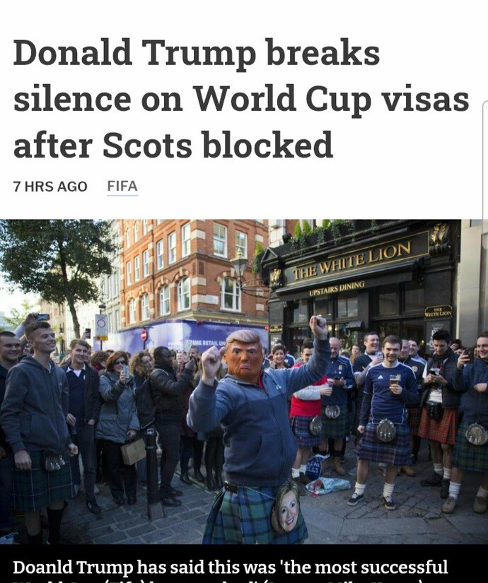 Are you banned from the world cup?