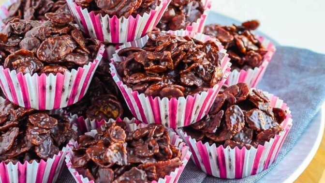 Chocolate rice crispies or cornflake clusters?