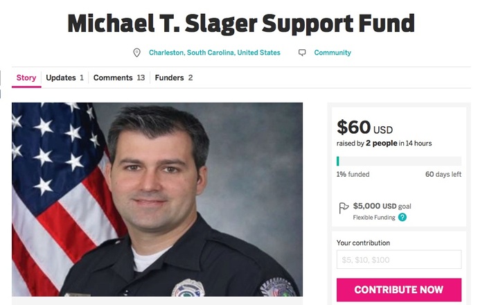 Fundraising Campaign for Michael Slager, Cop Charged with Murder