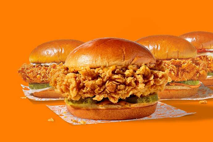 Popeye’s Chicken Sandwich with a Brioche Bun