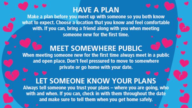 When dating and meeting potential dates for the first time, what precautions should young women take for their safety and to verify identify?