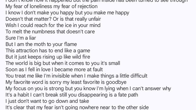 Does my poem sound narcissistic, and can you guess what it’s about?