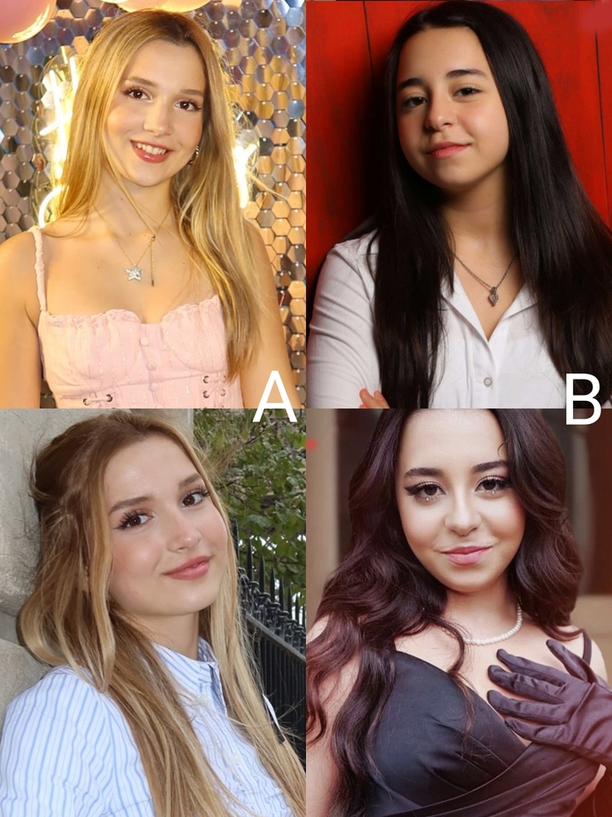 Which cute girl is more beautiful for you?