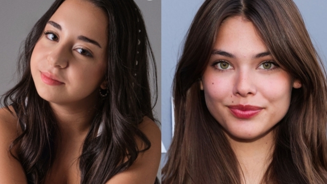 Which stunning girl is more beautiful?