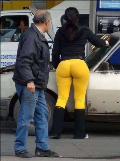 If a woman is dressed like this, is it okay to stare at her butt?