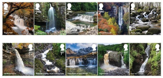 What waterfall stamp is worth licking?