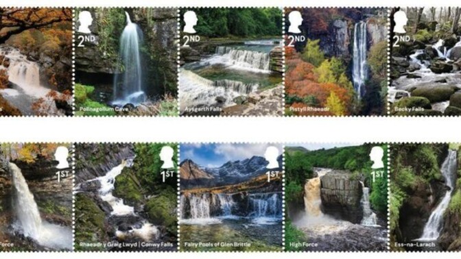 What waterfall stamp is worth licking?