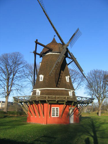 Historical Danish windmill