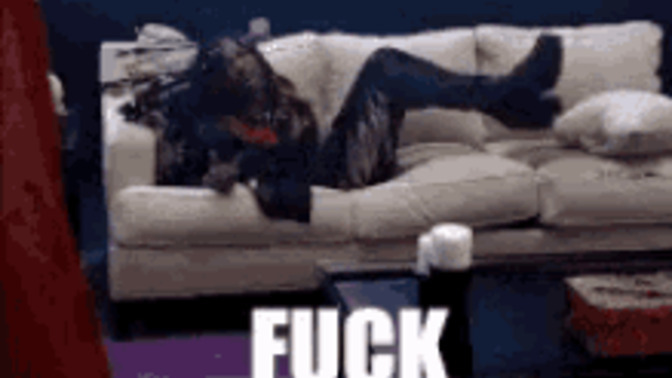 What would YOU do if Rick James was messing up your couch with his dirty boots?
