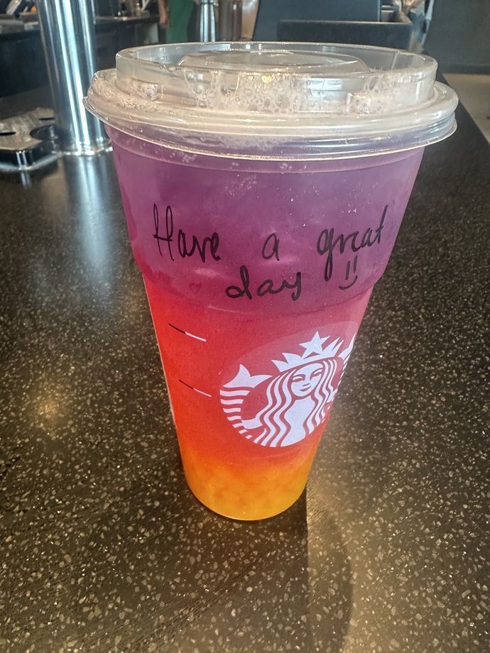 How do these photos from my trip to Mandarin and Starbucks look?