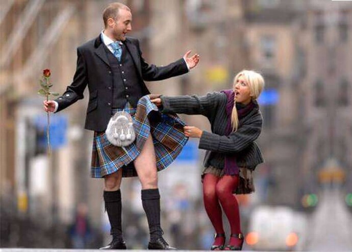 Should Scottish football fans be forced to wear underwear in the USA?