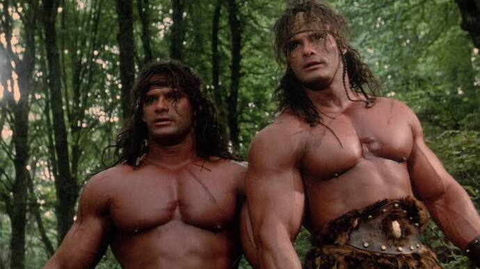 Which of these bare chested buff barbarian dudes from the 80s do you like the look of most?