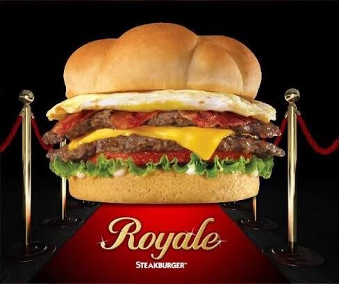 Why do some people eat cheeseburgers like the Royale Steakburger for breakfast?