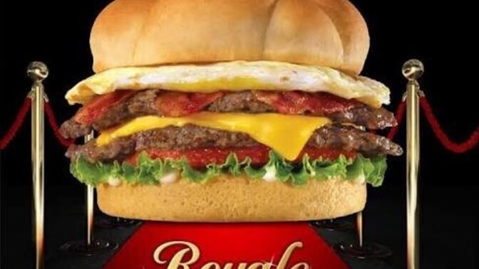 Why do some people eat cheeseburgers like the Royale Steakburger for breakfast?
