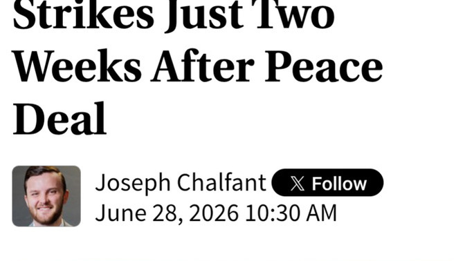 So, does this mean that there's progress on the "peace deal"?