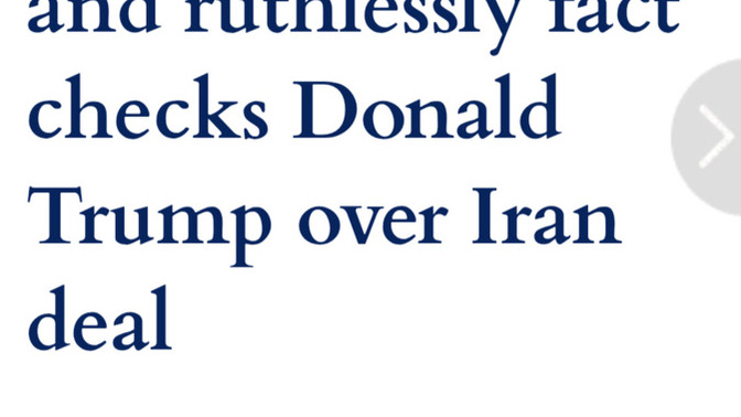 Why is Trump having such difficulty remembering what he said about Iran before the war?