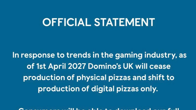 Would you buy and ‘eat’ ‘digital pizza’?