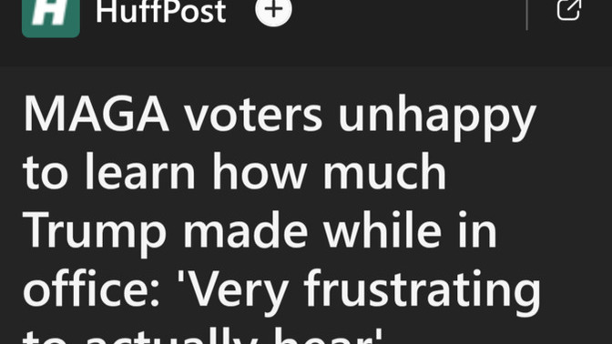 Isn't it obscene that Trump has already raked in $2 billion dollars in his 2nd term (so far) while telling Americans that "affordability is a hoax"?