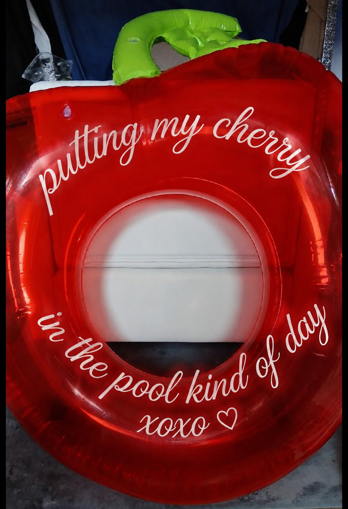 I am putting my CHERRY in the pool kind of day. What are you doing?
