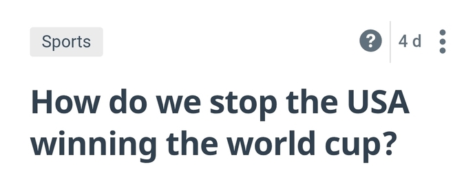 Why is this a goal?