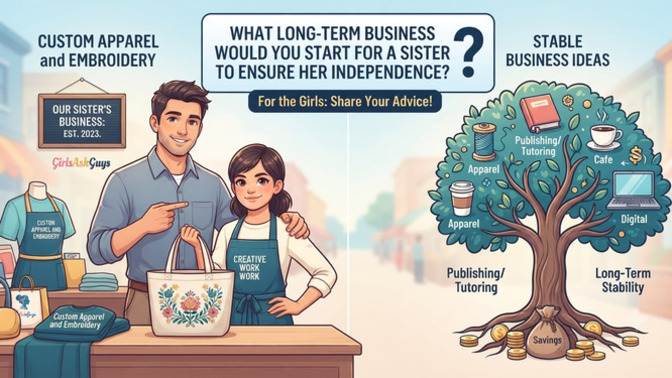 Women, what stable long-term small business would you start for your sister?