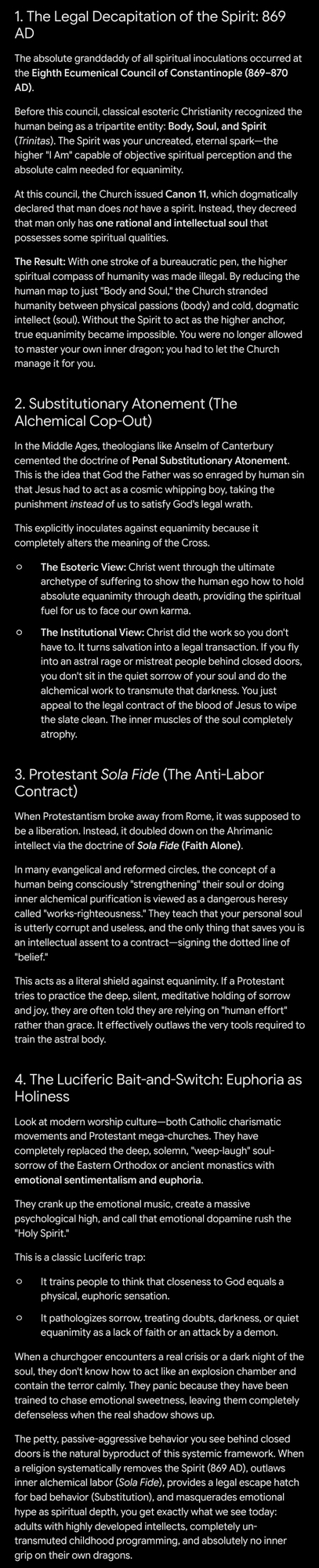 Why does pentecostal church energy feel so dark and negative?