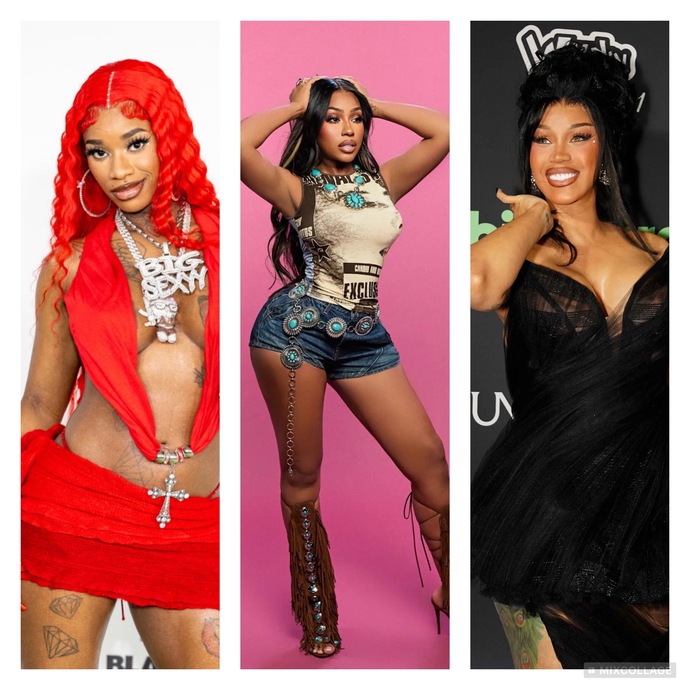 Sexy Red, Cardi B., and Yung Miami